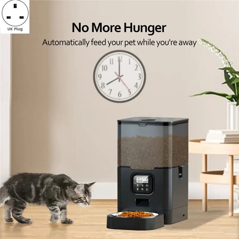 Large Capacity Automatic Pet Feeder – Smart Cat & Dog Feeder
