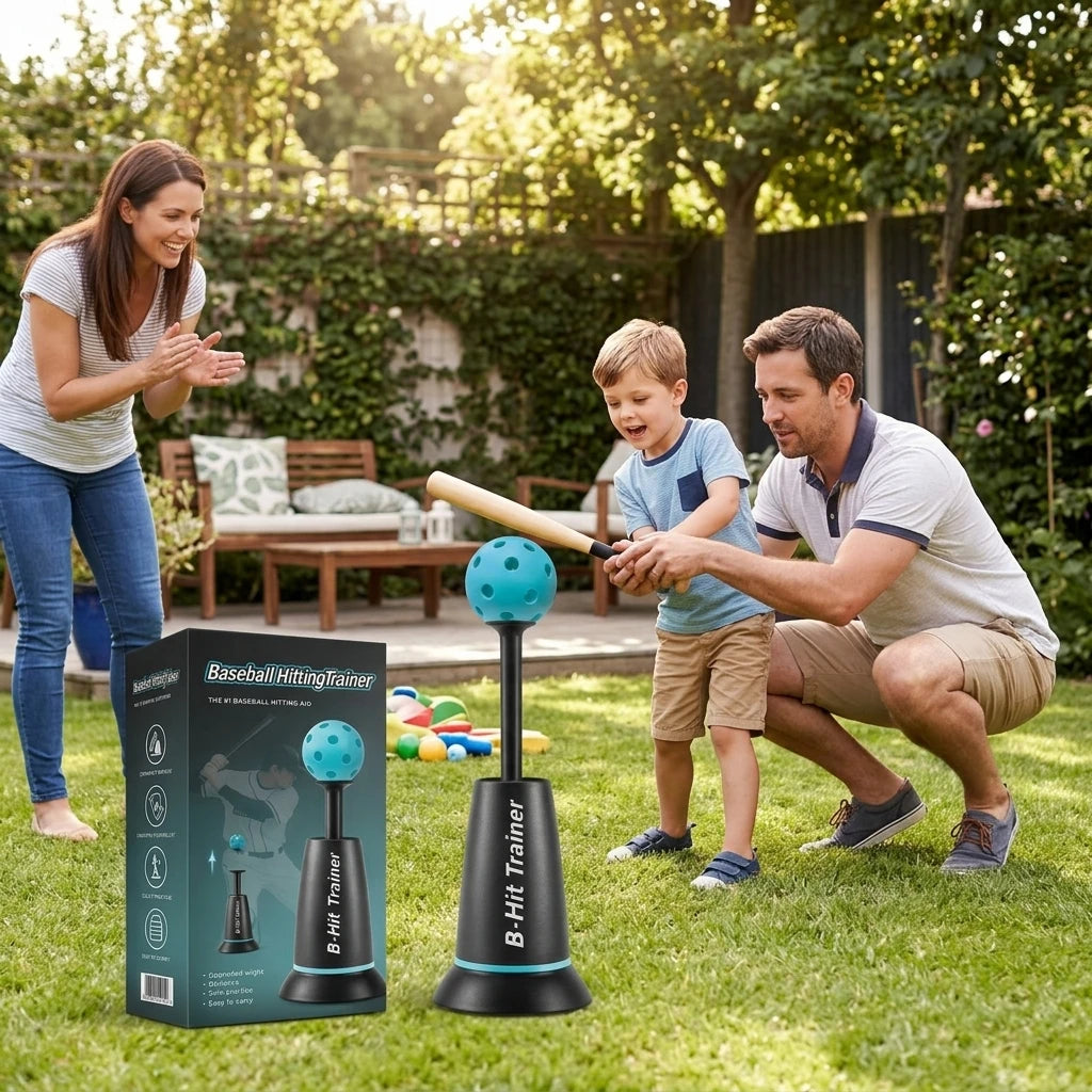 Youth Baseball Batting Tee – Adjustable Portable Trainer for Kids