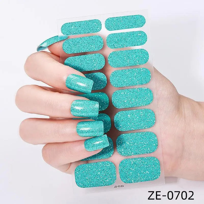 Glitter Self-Adhesive Nail Polish Strips – DIY Nail Wraps