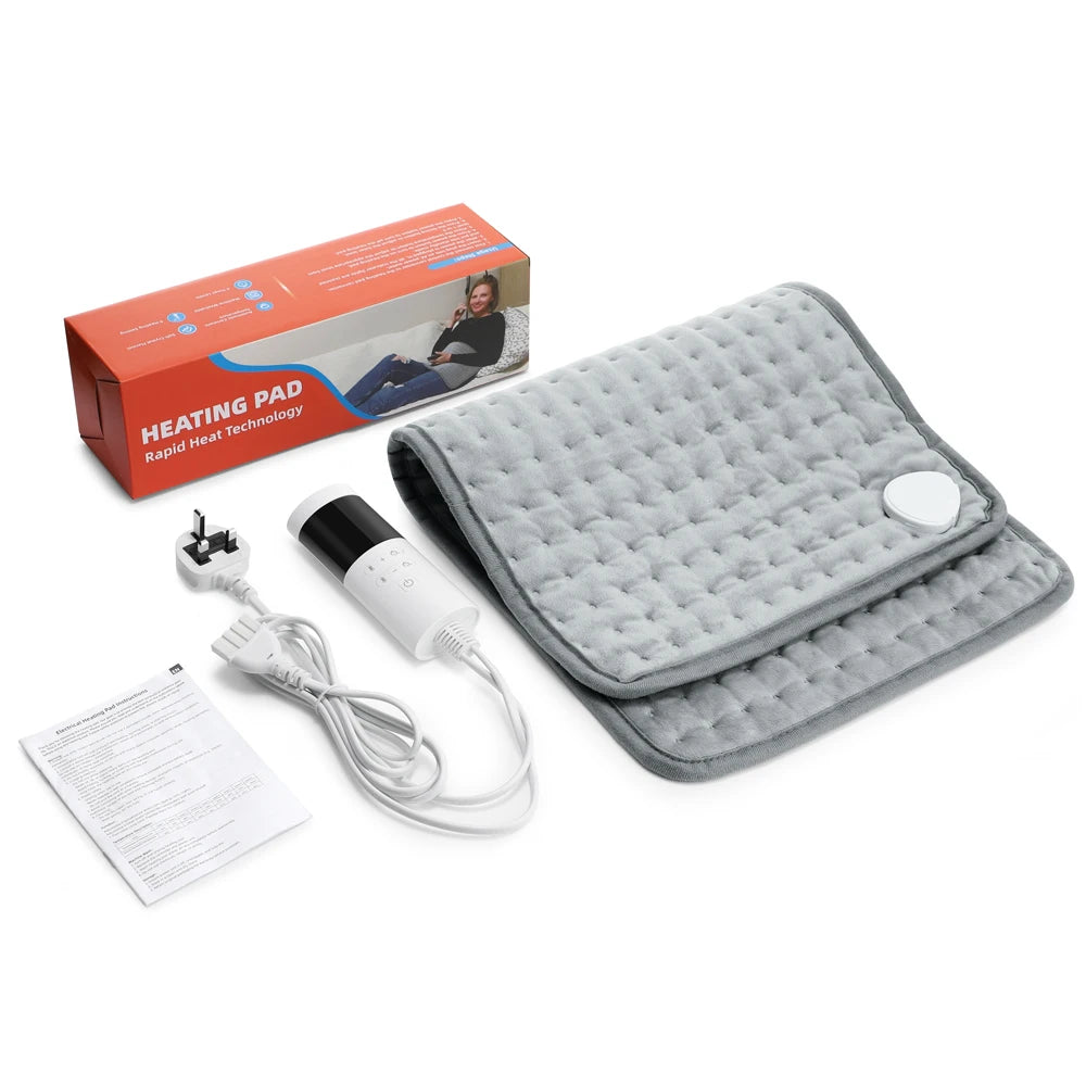 Electric Heating Pad 9 Heat Levels 12x24 In – Machine Washable