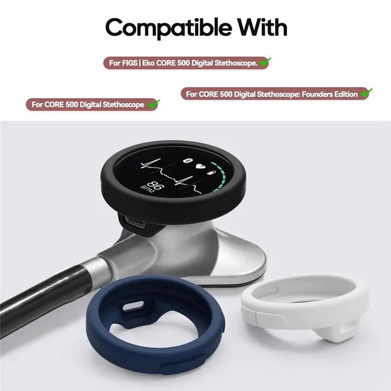 3-Pack Silicone Cover for EKO CORE 500 Stethoscope – Dustproof