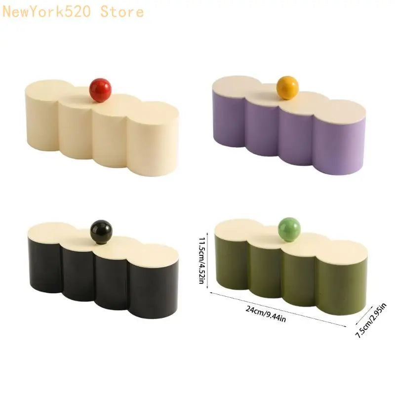 Dustproof Desktop Storage Box with Lid | Desk Organizer