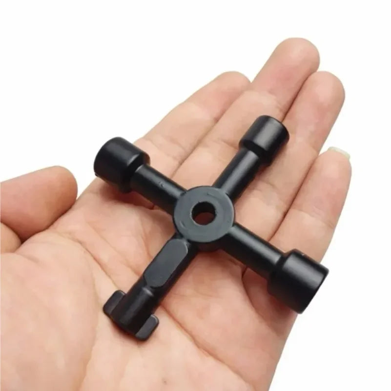 4-in-1 Utility Wrench – Square Triangle Cross Key Tool
