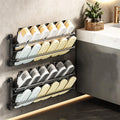 Foldable Wall-Mounted Shoe Rack – Double-Layer Space Saver