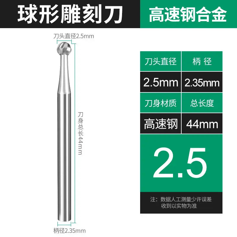 VIBE Tungsten Steel Ball Burr Milling Cutter Rotary Grinding Bit