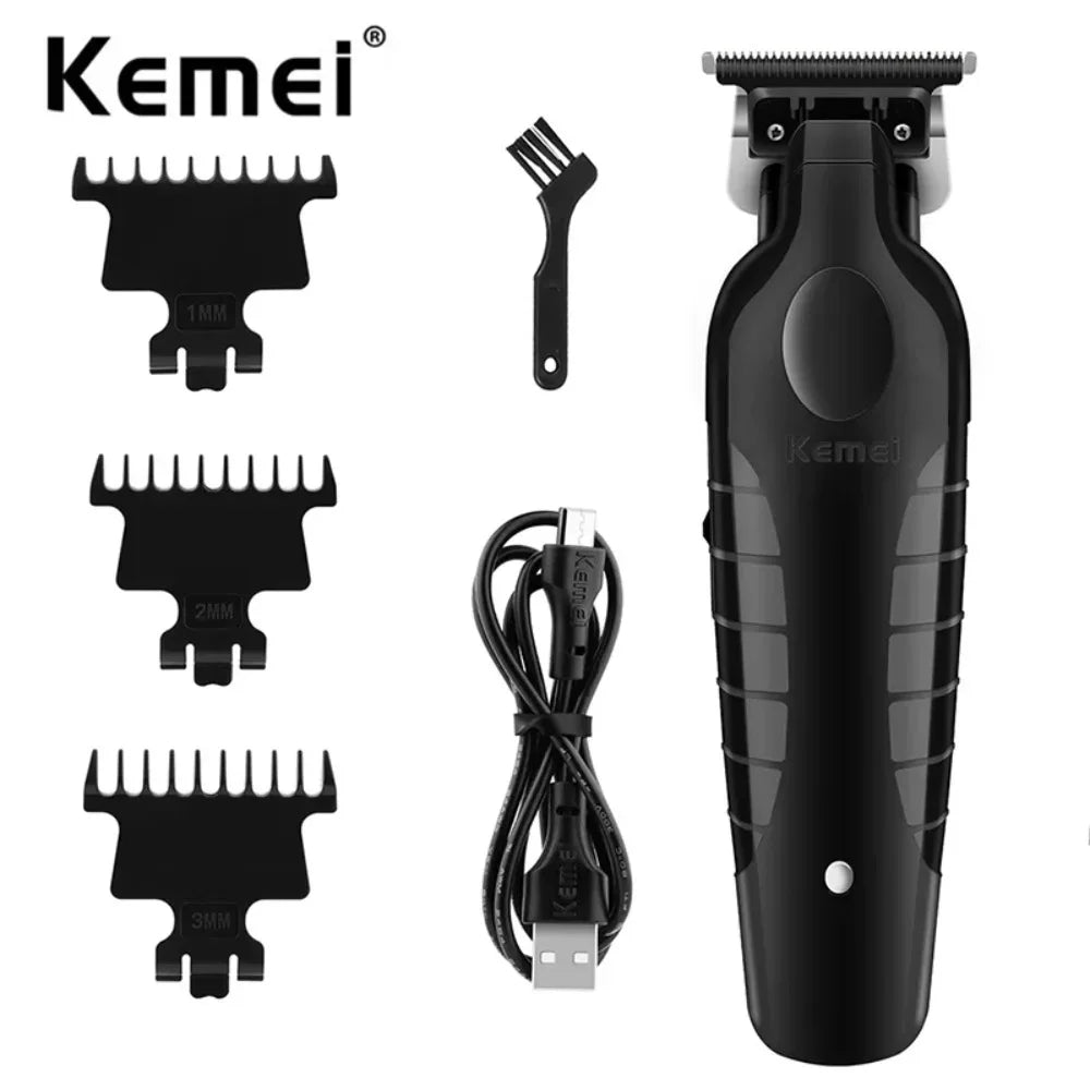 Kemei Cordless Hair Clipper 11500RPM Brushless Trimmer Set