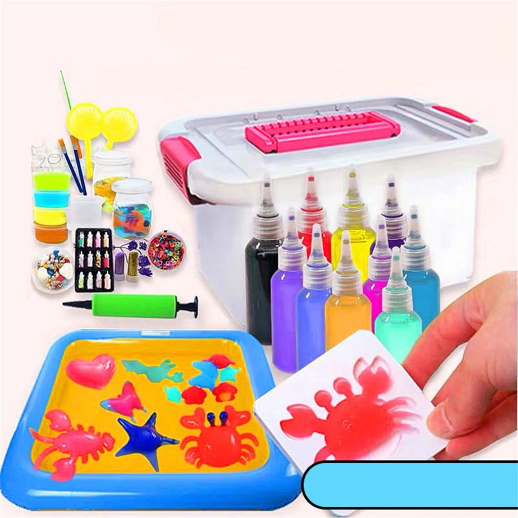 3D DIY Aqua Fairy Ocean Gel Toy Set – Kids Craft Kit