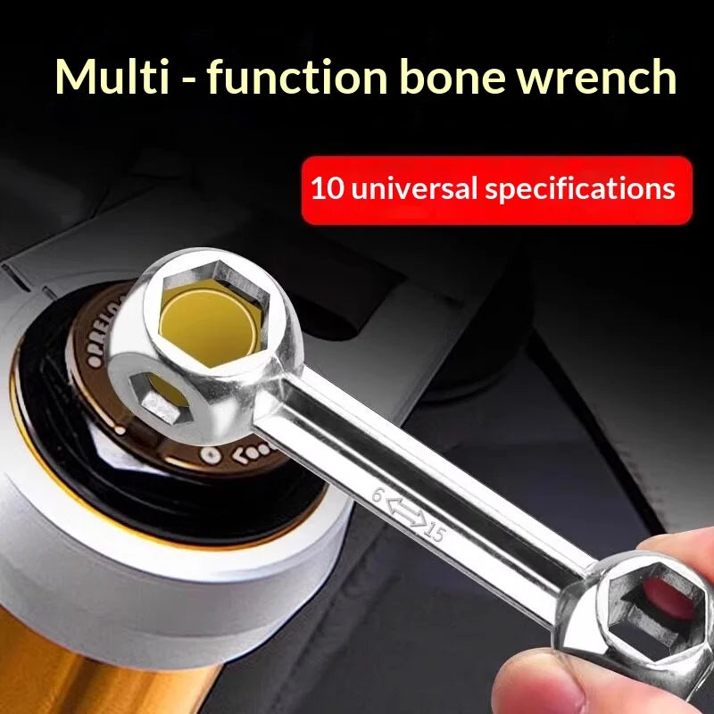 10-in-1 Bone Wrench Hex Socket Spanner | Multi-Size Tool