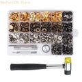 Metal Button Fastener Kit for DIY Clothes, Jackets & Jeans