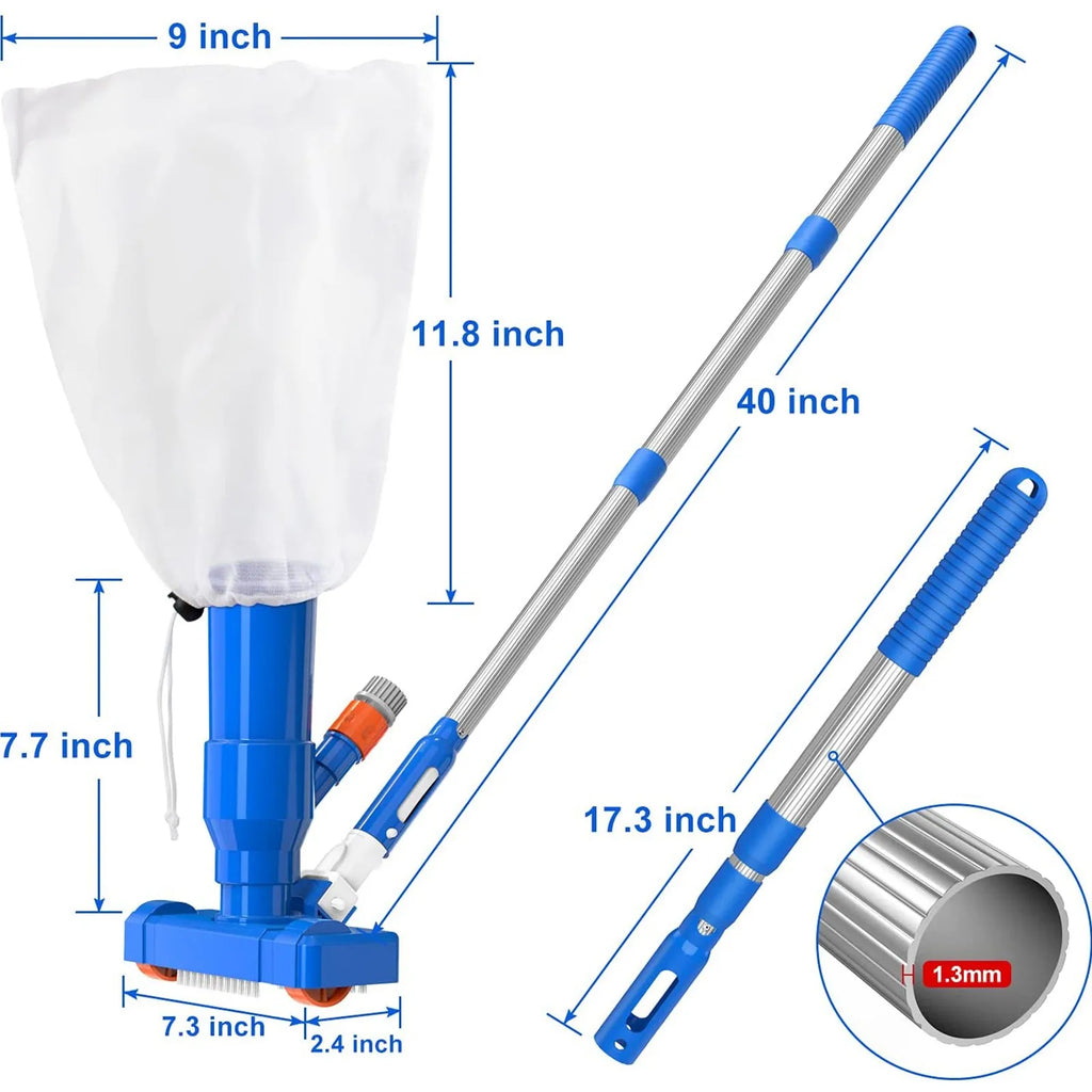 Handheld Pool Vacuum with Telescopic Pole | VIBE Portable