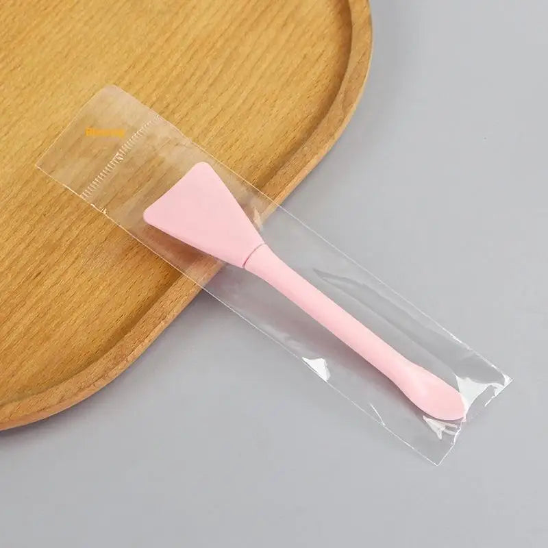 Double Head Silicone Facial Mask Brush with Scoop | Beauty Tool