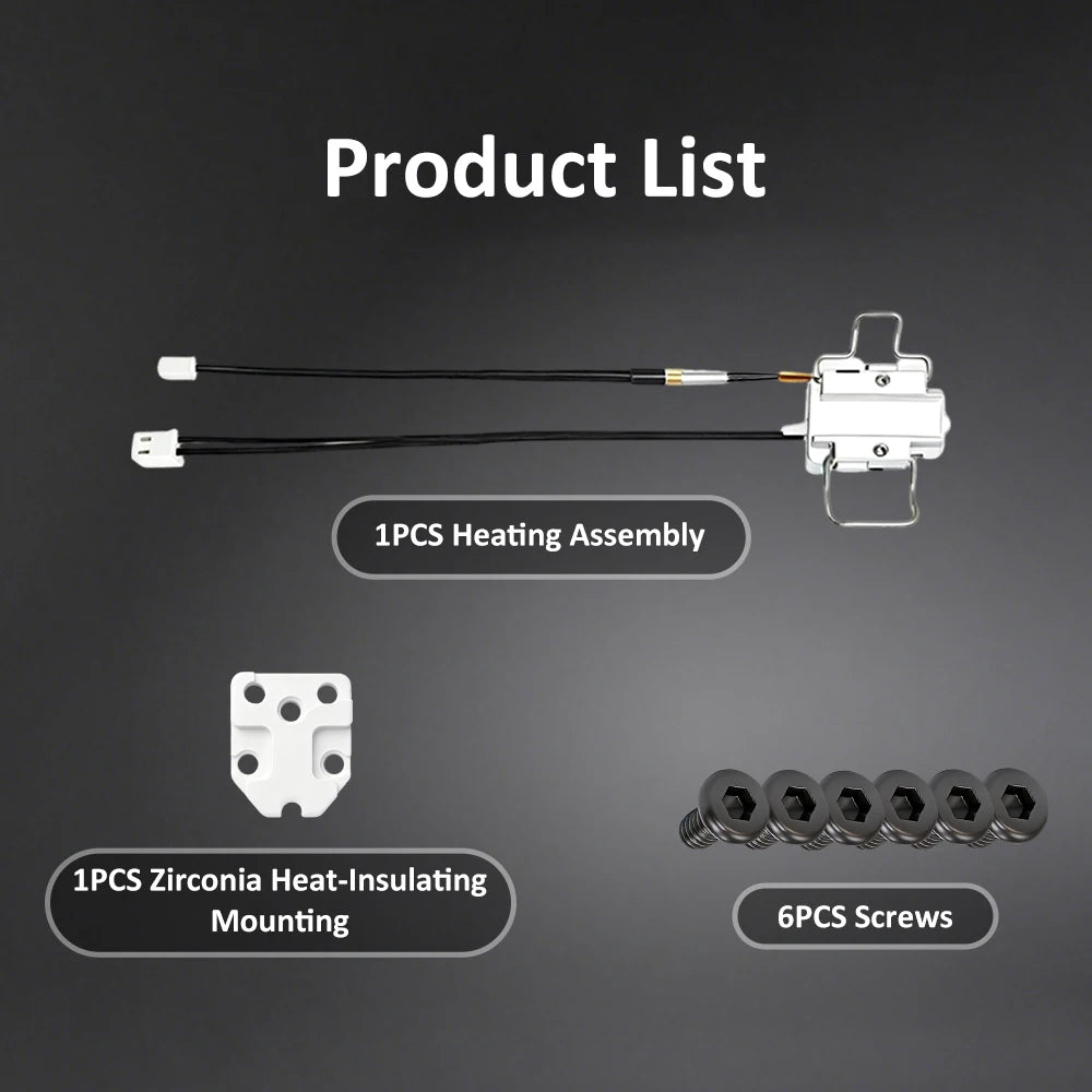 Anycubic Kobra X Hotend Heating Assembly Kit – Heater & Thermistor