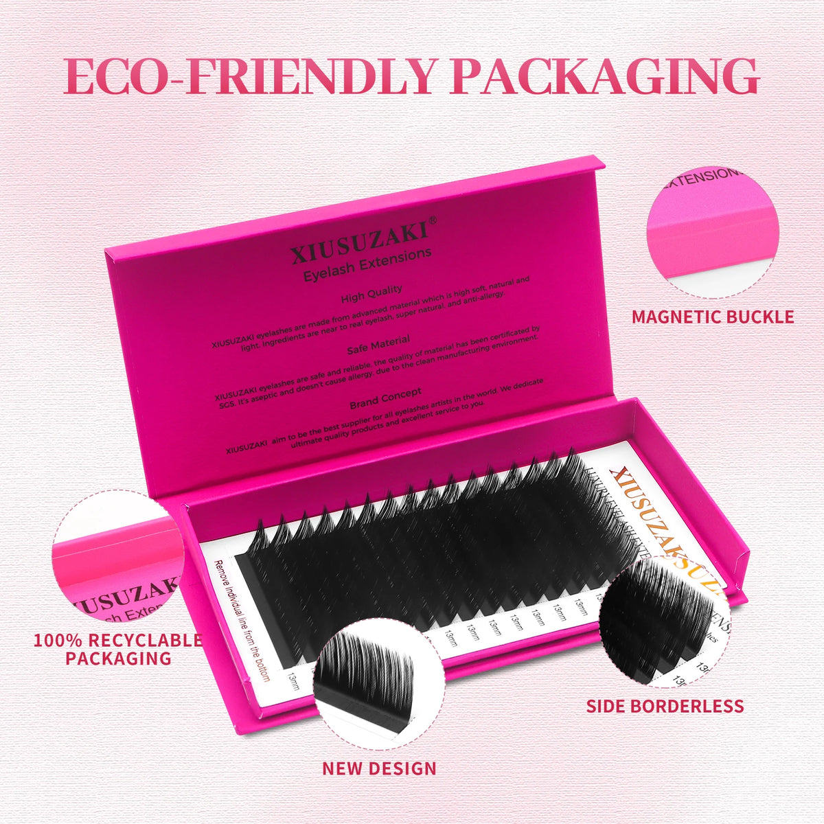 XIUSUZAKI UC/UD Curl Matte Black Individual Lash Extensions