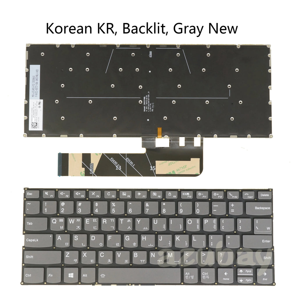 AZUBAY Backlit Keyboard for Lenovo IdeaPad 530S C340 Multi-Layout