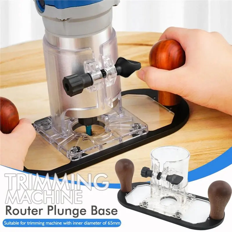 Wood Router Base for Edge Guide – Woodworking Trimmer