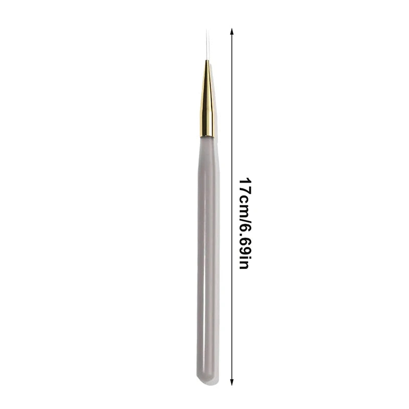 5-Pc Fine Nail Art Liner Brush Set – UV Gel & DIY Painting Pens