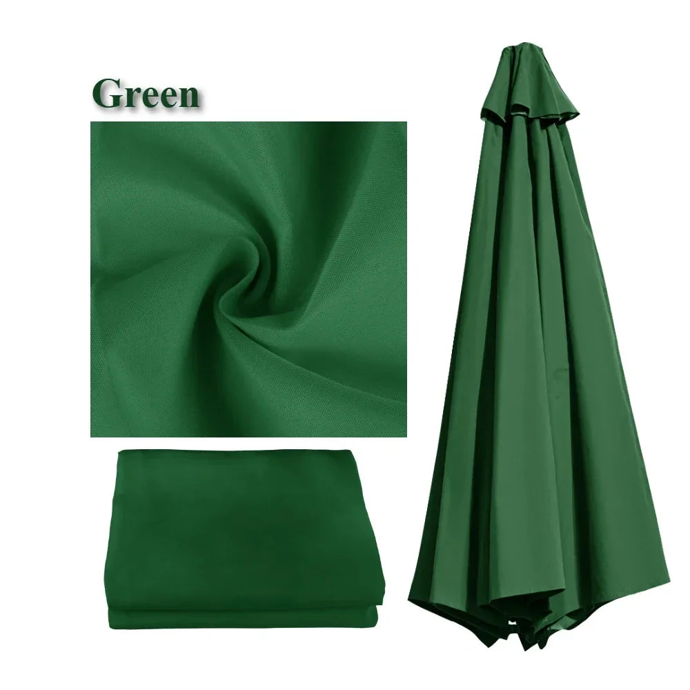 Waterproof Replacement Parasol Canopy 2–3M | 6 & 8 Rib Patio