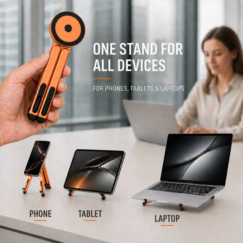 VIBE Aluminum Magnetic Laptop Stand 8-Level Adjustable Holder