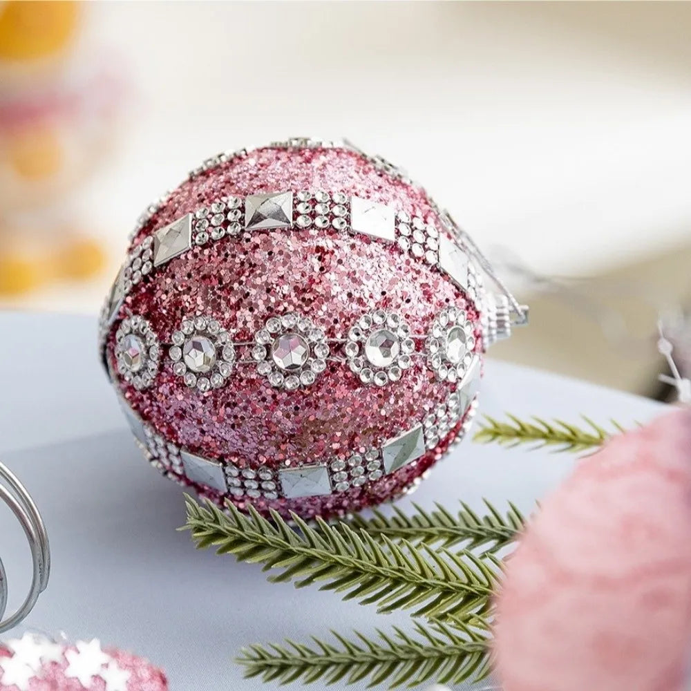 Pink Shatterproof Christmas Ball Ornaments – DIY Foam Xmas Decor