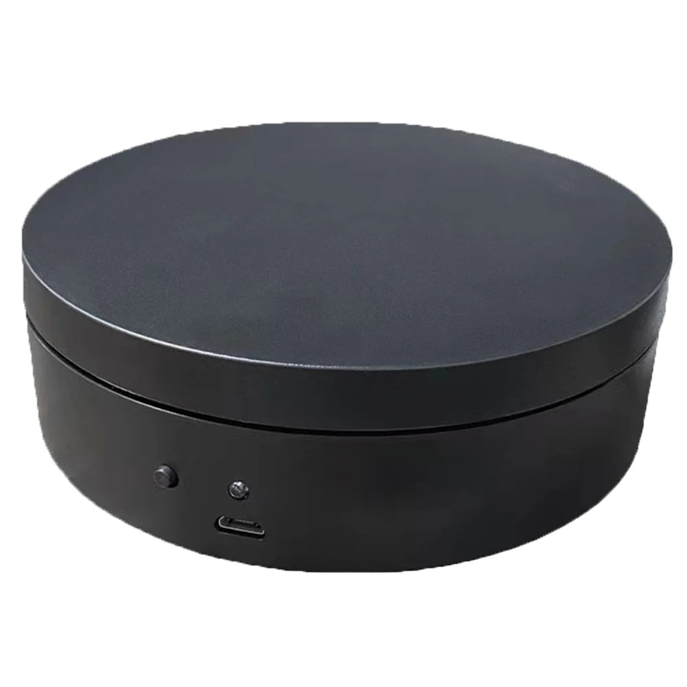 360° Electric Rotating Turntable 12cm – USB & Battery Display