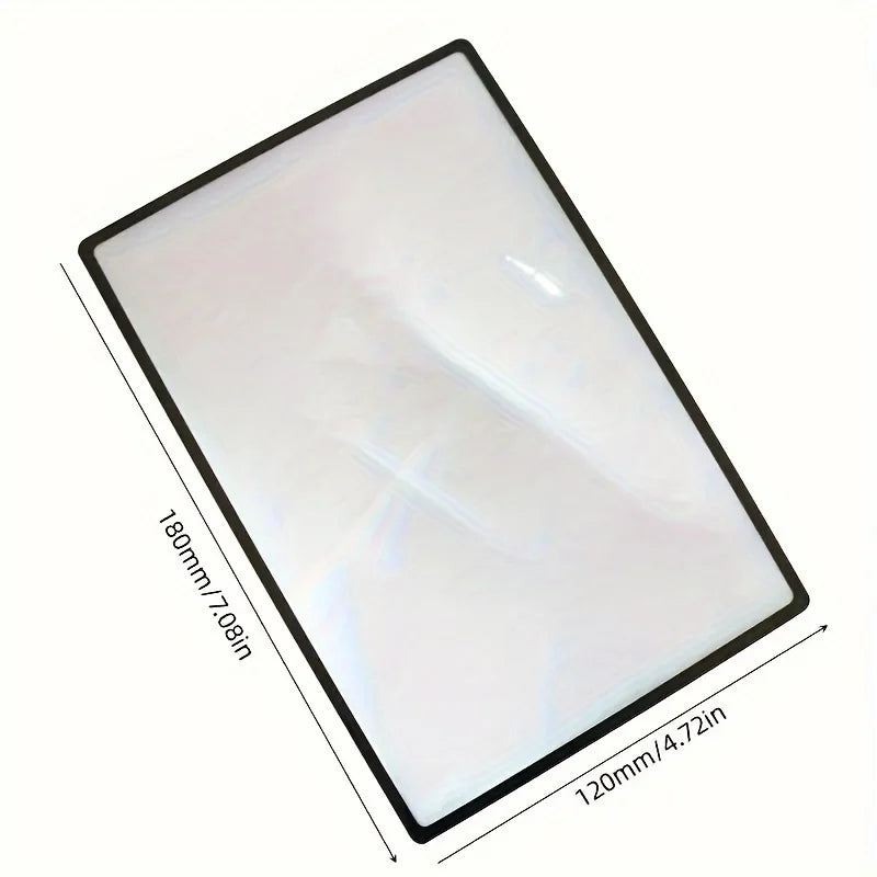Ultra-Thin Transparent Magnifying Glass for Reading