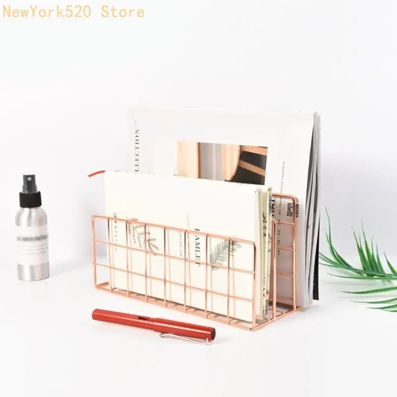 Metal Desktop File Sorter – 3-Compartment Iron Letter Holder