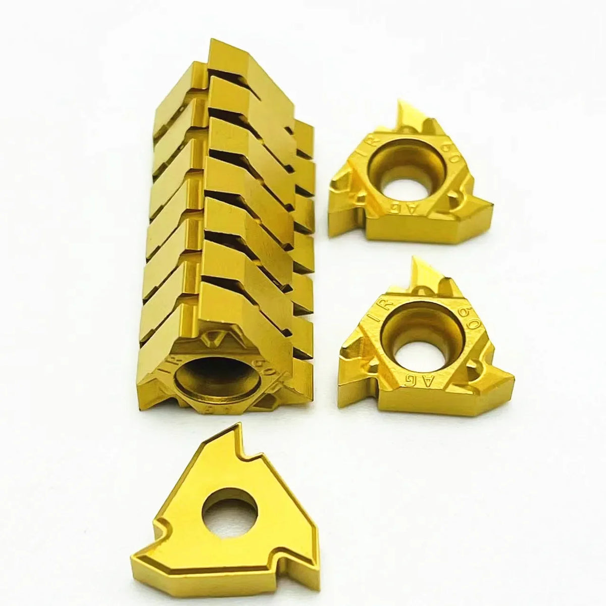 10-Pack MMT16ER AG60-S VP15TF Carbide Inserts | CNC Thread Turning