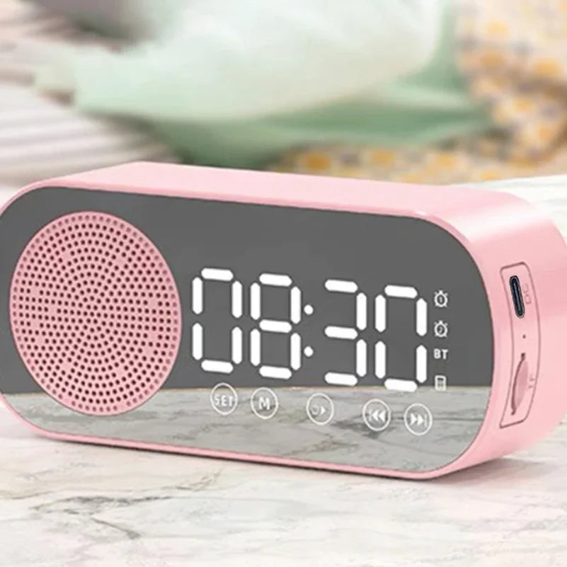VIBE Wireless Bluetooth Speaker Smart Alarm Clock Subwoofer