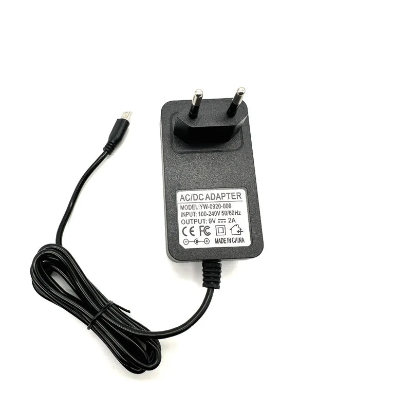 Universal 9V 2A Power Adapter – USB-C, 5.5×2.1 & 5.5×2.5mm
