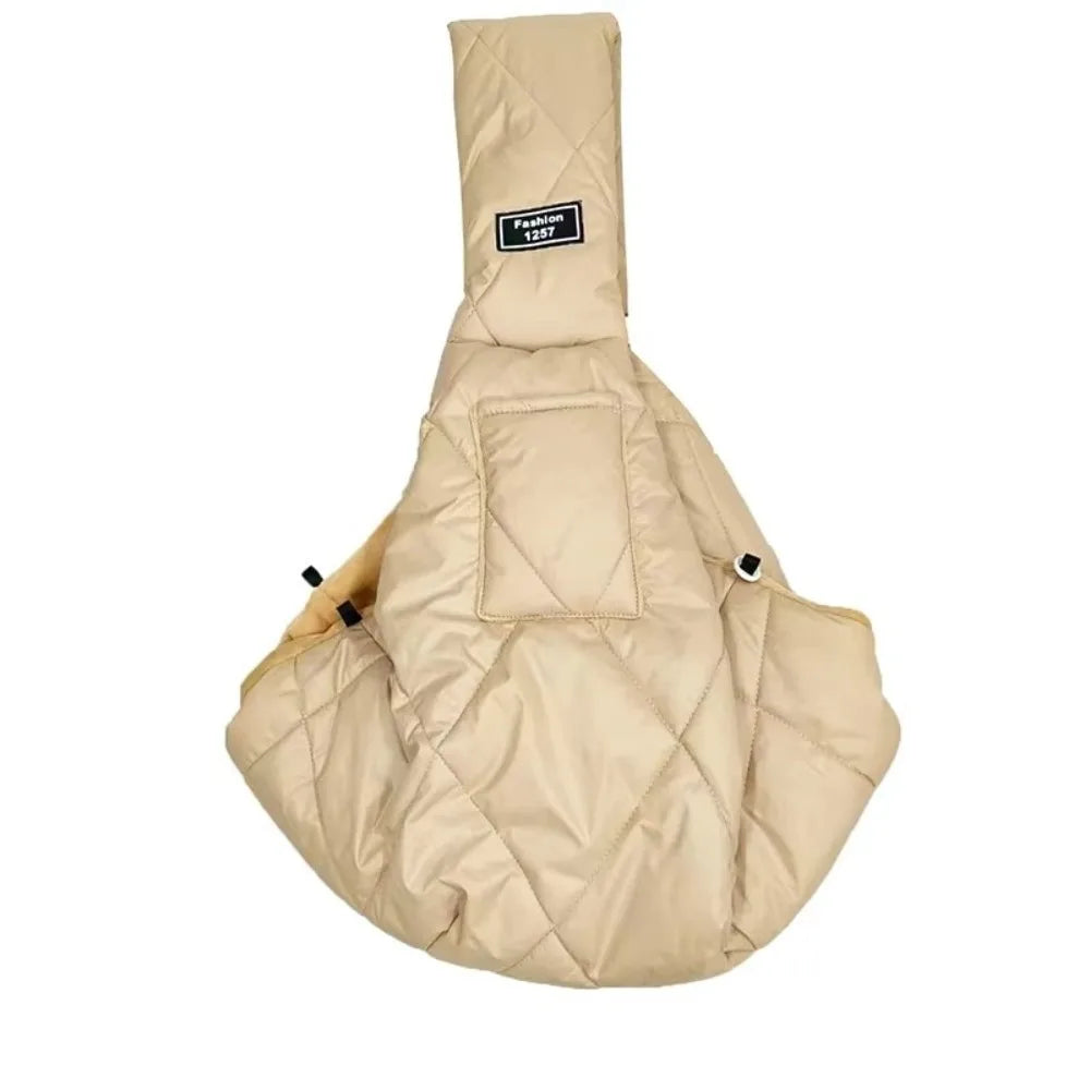 Warm Pet Sling Carrier Bag with Pocket – Dogs & Cats