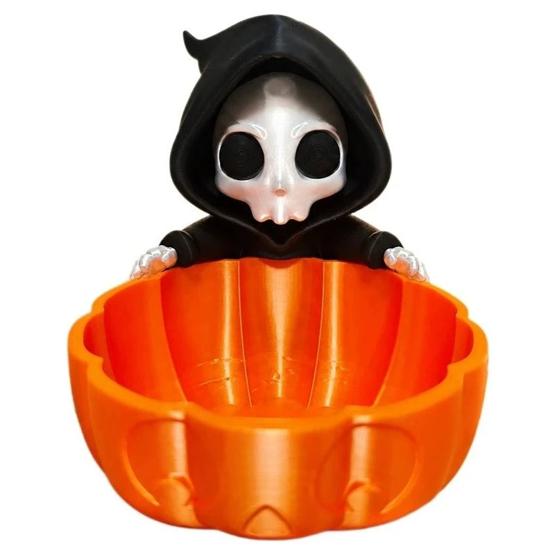 3D Printed Halloween Grim Reaper Candy Bowl – PLA Pumpkin