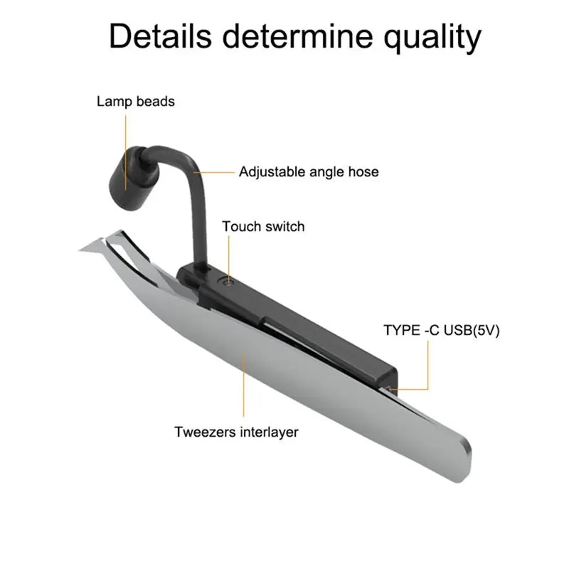 UV LED Tweezer Lamp for Eyelash Extensions – Adhesive Curing