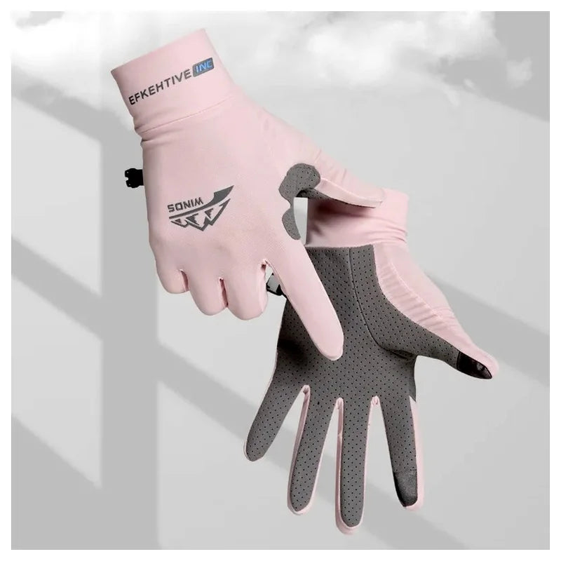 VIBE Ice Silk Full Finger Gloves – Anti-Slip UV Outdoor Sports