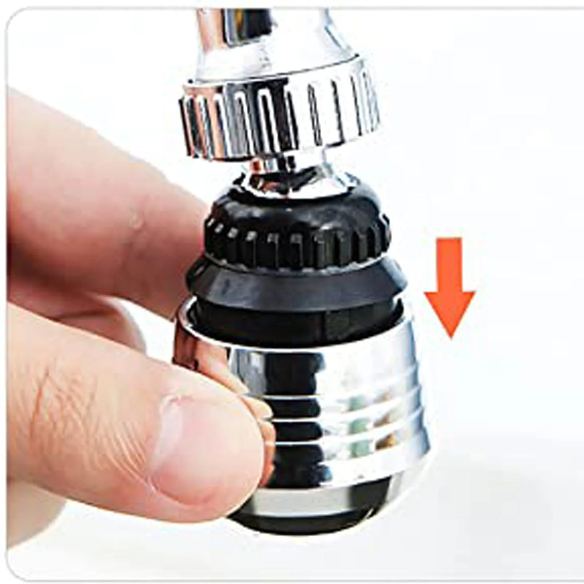 360° Rotatable Faucet Aerator – Water-Saving Kitchen Sprayer