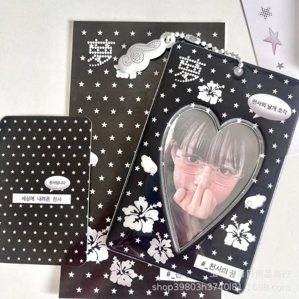 Y2K Kpop Photocard Holder Mini PVC Cartoon Card Organizer