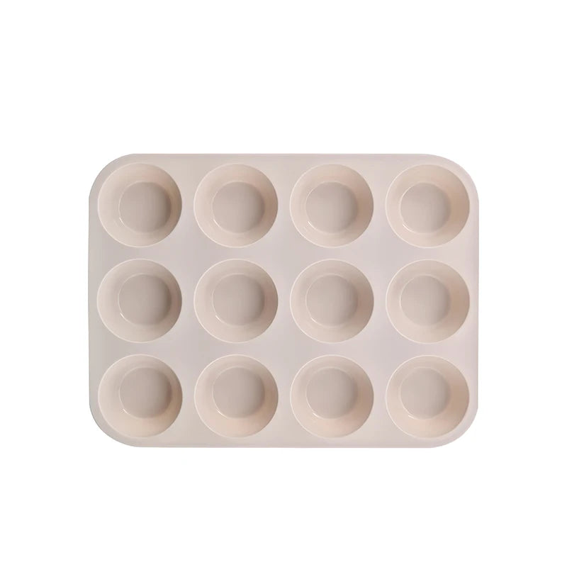 Silicone Baking Mold 12/24 Holes – Cupcake & Muffin Pan