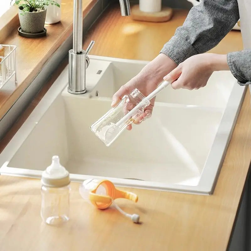 Flexible Silicone Bottle Cleaning Brush – Long Handle
