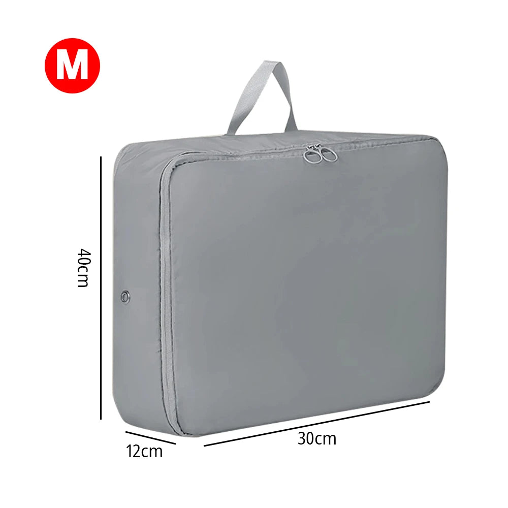Self-Compressing Storage Bag – Large Clothes & Quilt Organizer