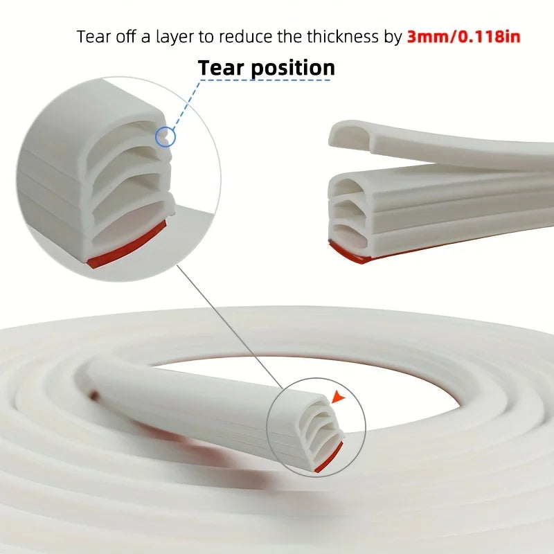 6M Silicone Sealing Strip – Soundproof & Thermal Insulation