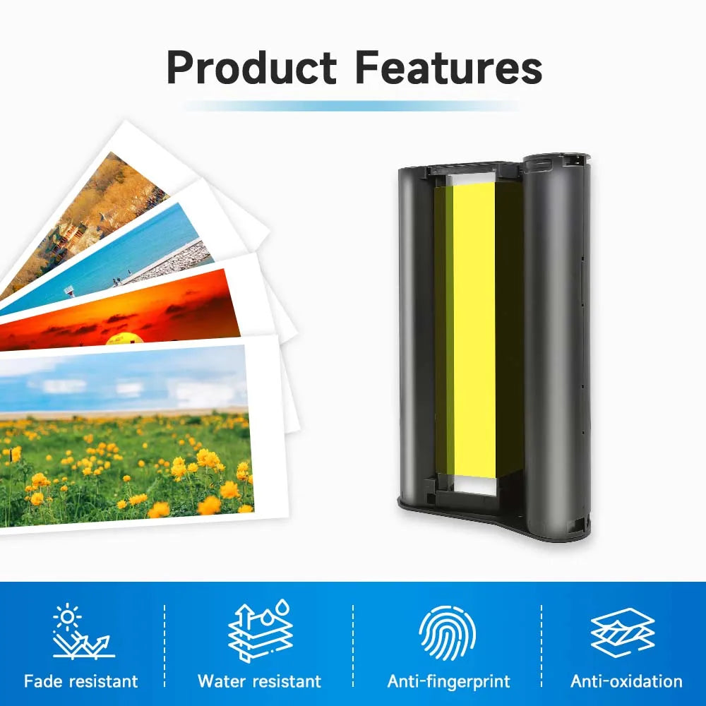 Canon Selphy Compatible Ink & Paper Set KP-108IN KP-36IN 6"