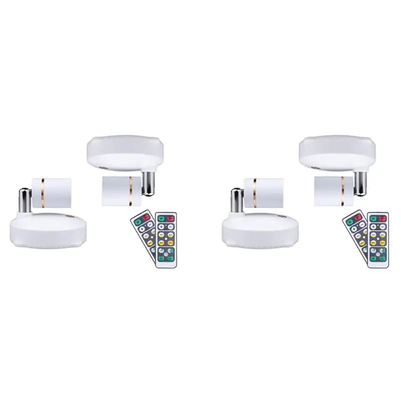 VIBE Wireless Dimmable LED Spotlights 4-Pack – Rotatable Wall Light