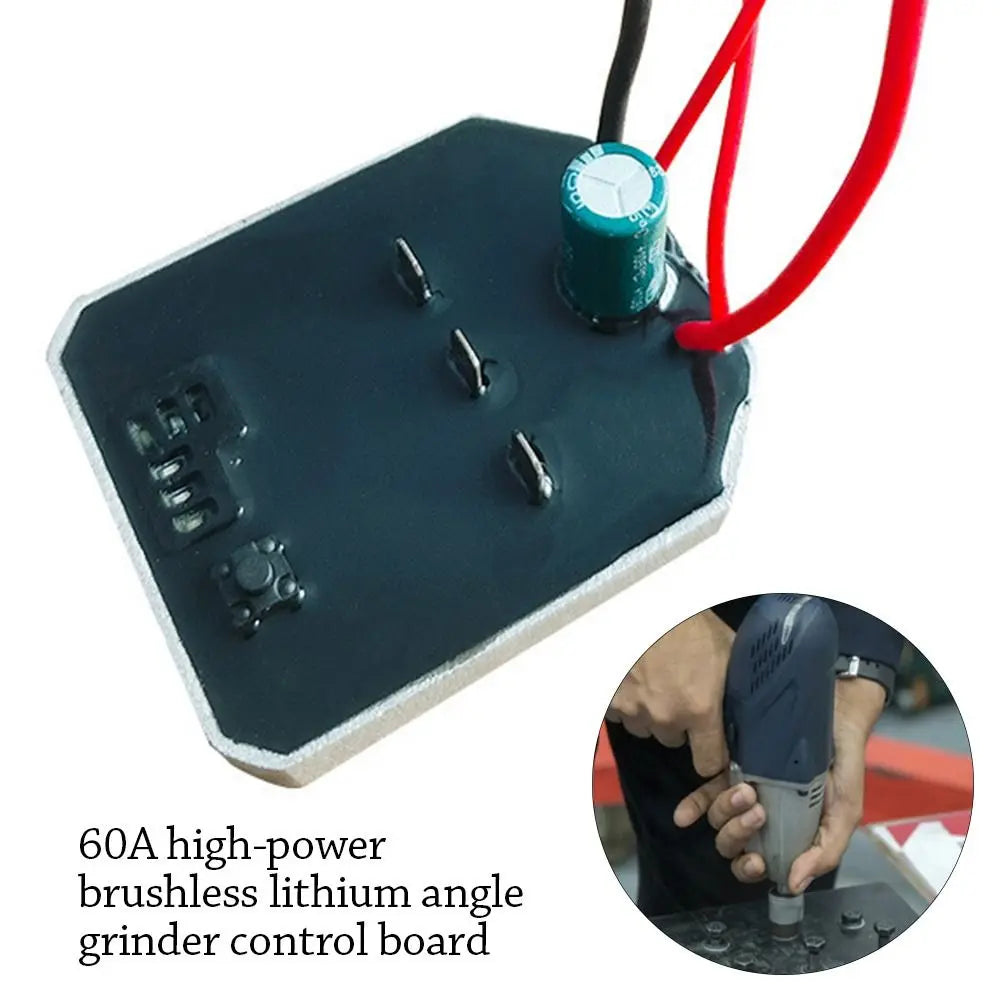 60A Brushless Angle Grinder Control Board 18-21V Speed Controller