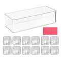 Transparent Acrylic Nail Tips Storage Box Set | Nail Organizer