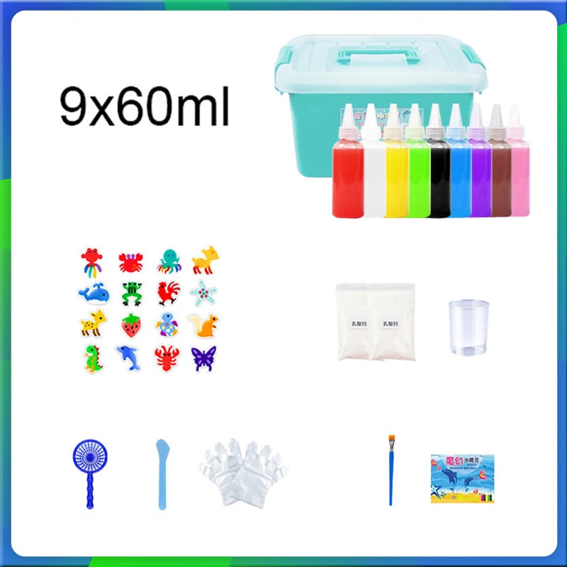3D DIY Aqua Fairy Ocean Gel Toy Set – Kids Craft Kit