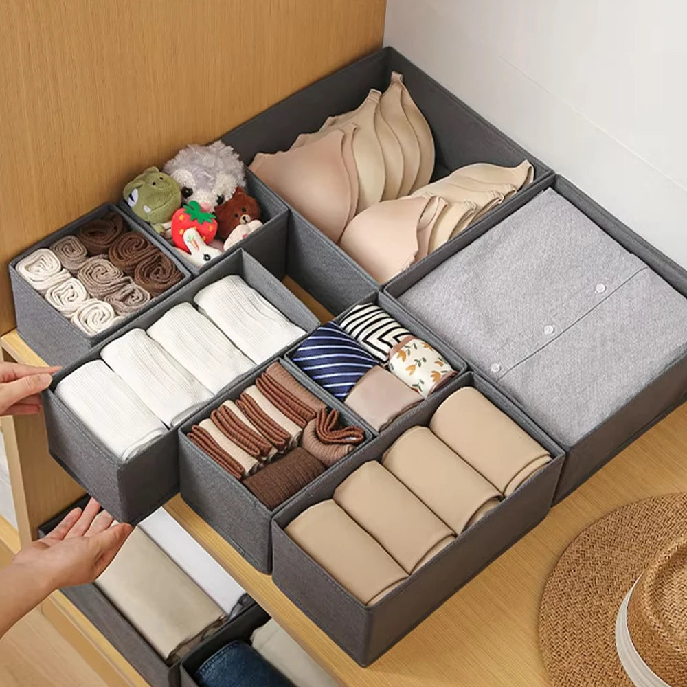 KindFuny Foldable Drawer Organizer – Underwear, Socks & Clothes