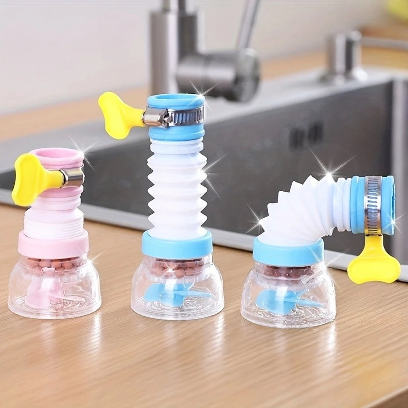 Adjustable Swivel Faucet Extender – Splash-Resistant Kitchen Tap