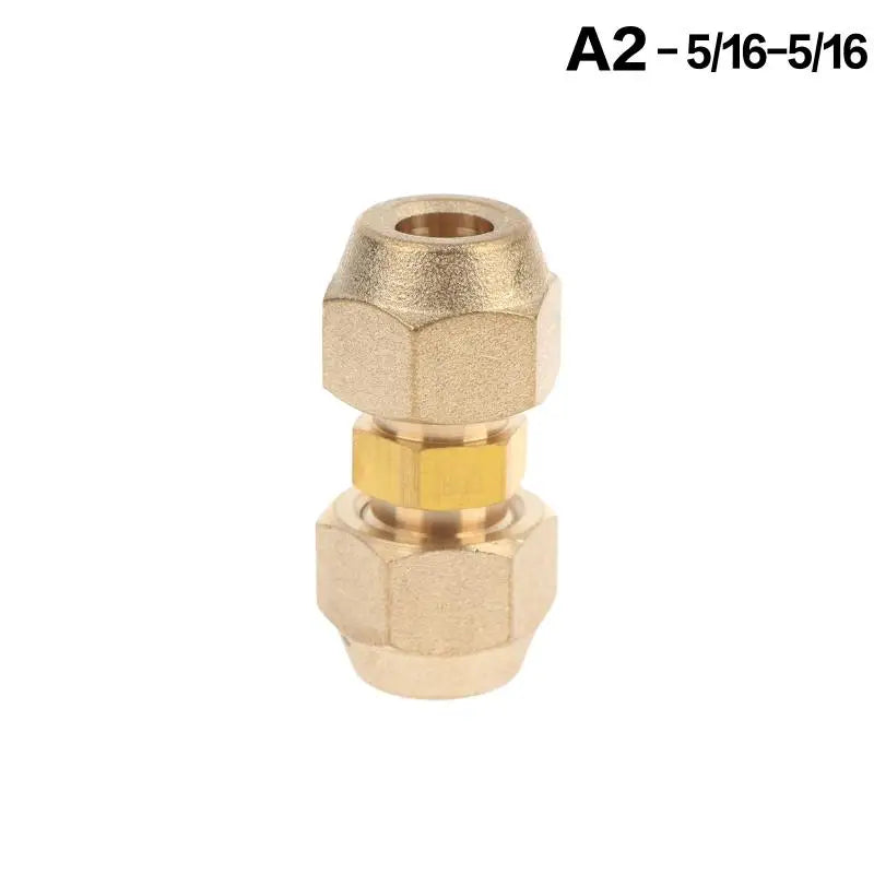 45° Brass Flare Pipe Fitting Coupling with Nut – 1/4" to 3/4"
