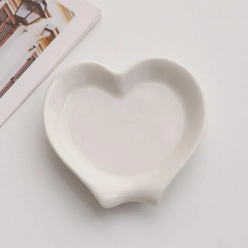 Heart Shaped Ceramic Spoon Rest & Ladle Holder – Kitchen