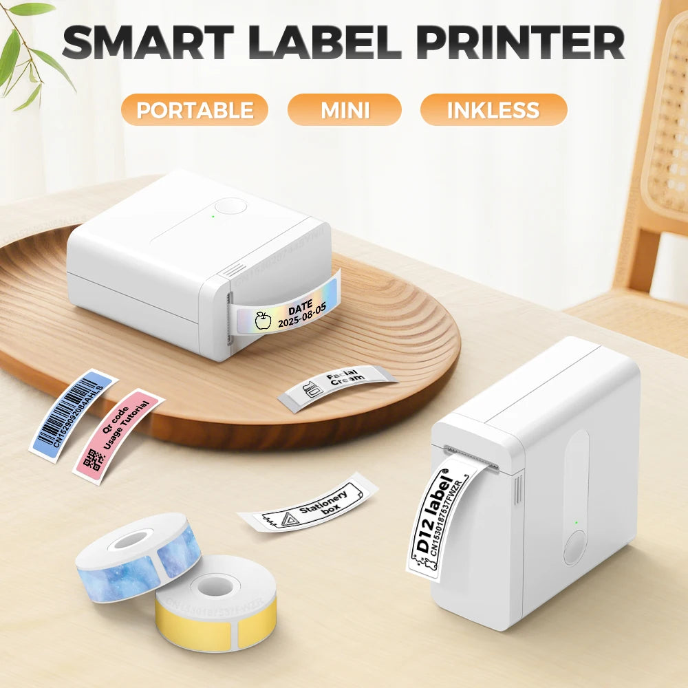 Labelwell D12 Bluetooth Inkless Thermal Label Printer & Maker