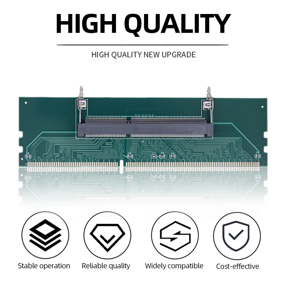 SO-DIMM to DIMM Adapter Card DDR3 DDR4 DDR5 Laptop RAM
